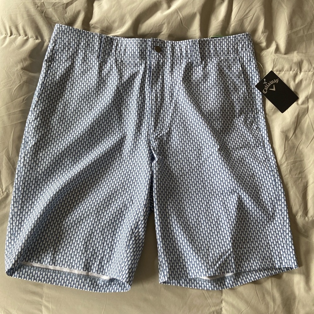 Men’s Callaway Golf Shorts, Golf Bag Print